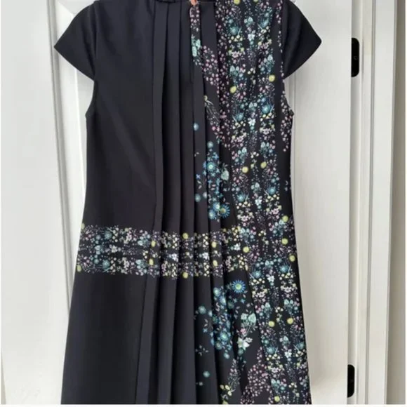 Ted Baker Abbew Unity Flag Print Tunic Dress in Black size 2 nwot - Picture 7 of 9